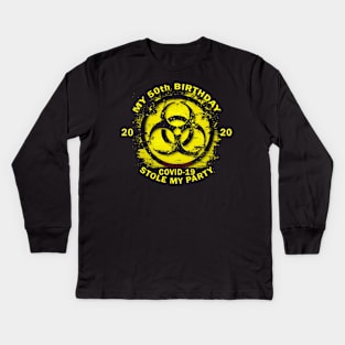 50th Birthday Quarantine Kids Long Sleeve T-Shirt